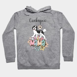 White and Black Cockapoo Mama 6 Hoodie